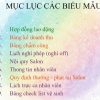 Biểu mẫu quản lý salon